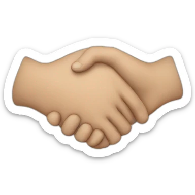 man holding hands with website sticker