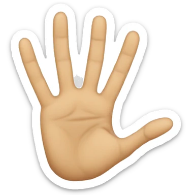 3 Finger salute serbia, hand sticker