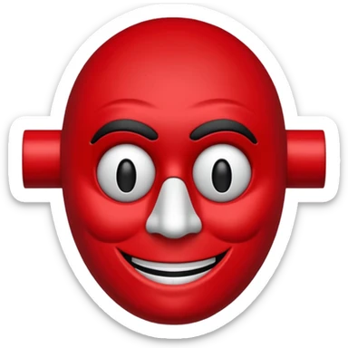 Emoji de la máscara de la película la casa de papel sticker