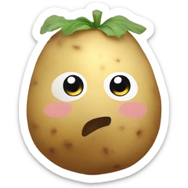 Potato in a tutu sticker