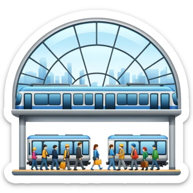 train station  sticker