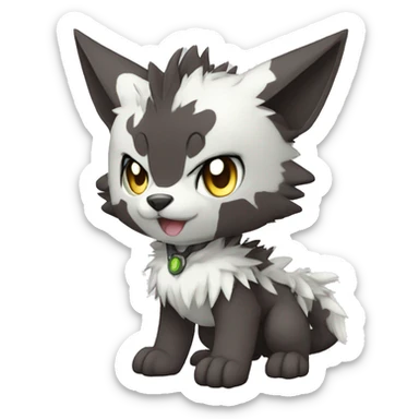 cute cool edgy beautiful pretty Digimon-Fakemon-animal full body sticker
