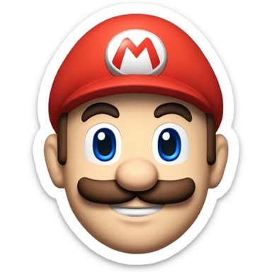 Mario from Super Mario Brothers sticker