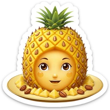 Pineapple Kesari sticker