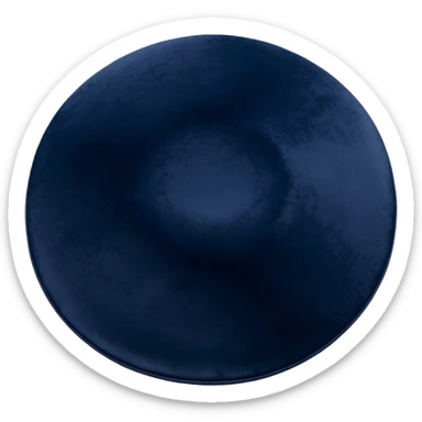 traditional Jewish kippah, simple and round, viewed from above sticker