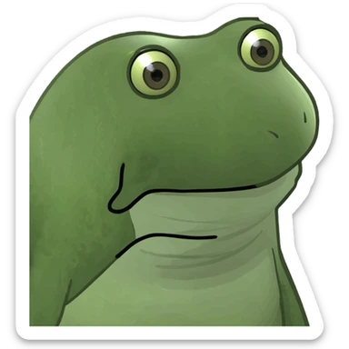 Salt Bae meme character sprinkling salt, green bufo frog meme style, no text sticker