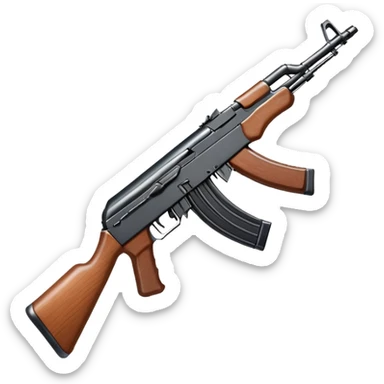 AK-47 assault rifle sticker