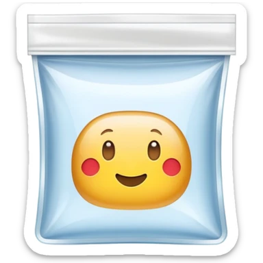 empty ziplock bag sticker