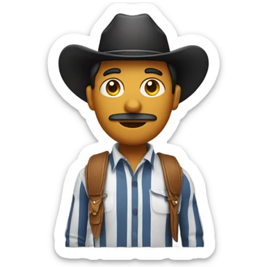cowboy emoji but make it french sticker