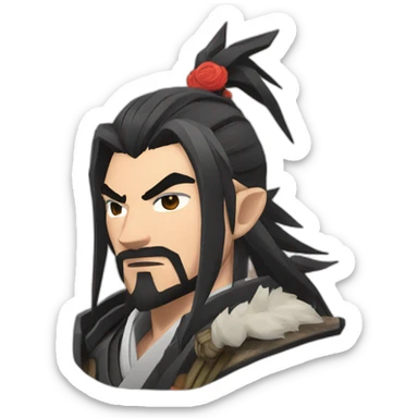 hanzo overwatch okami sticker