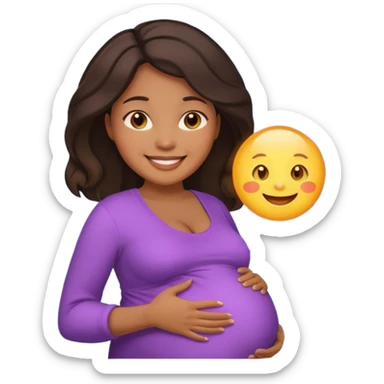 Pregnant women of color sticker