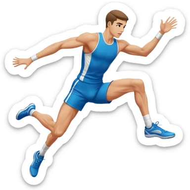 high jump  sticker