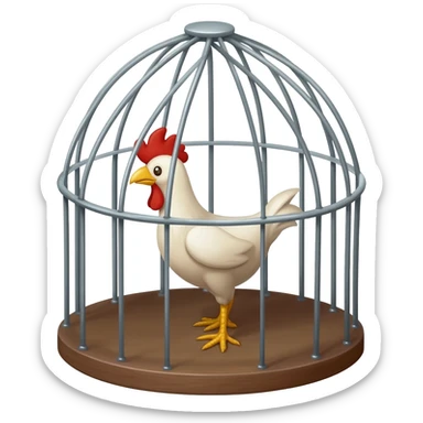a cock cage sticker