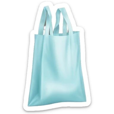 simple plastic bag with handles sticker
