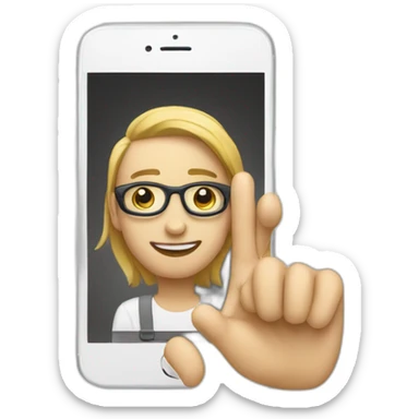 IPhone sur une tablette sticker