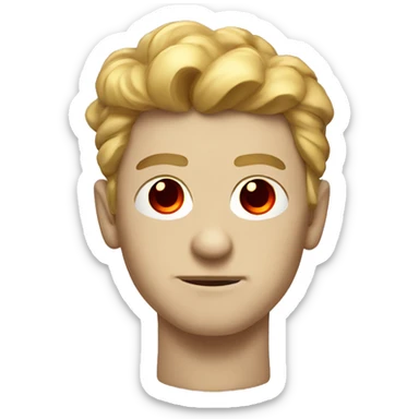 super homelander from "the boys" series with red eyes  sticker