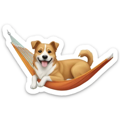 hammock for a dog with a dog sticker