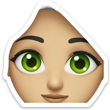 Green eye Iranian girl sticker