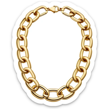 Prada luxury chain necklace sticker