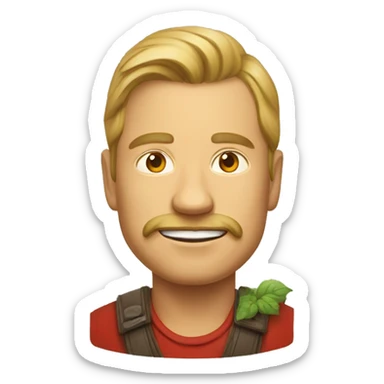 Röd dalahäst sticker