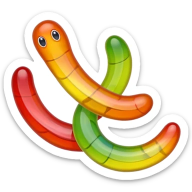 gummy worms sticker