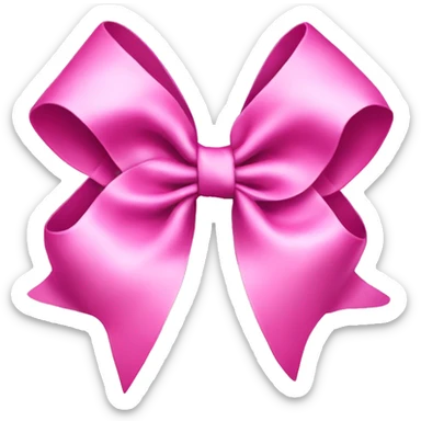 Pink hairbow  sticker