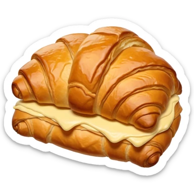 creamy croissant  sticker