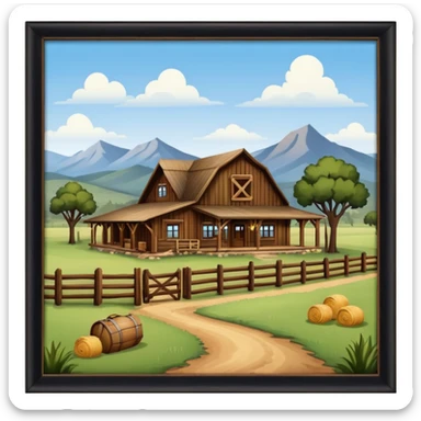 country western ranch sticker