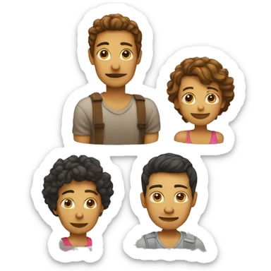 PNG style emoticons I need a woman, a man, a car and a child  sticker