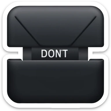 Letters saying “don’t PMO” meaining “don’t piss me off”  sticker