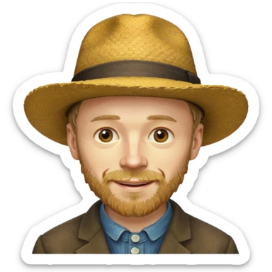 vincent van gog sticker