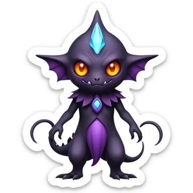 Dark-type-Psychic-type-Fakémon-Creature full body sticker