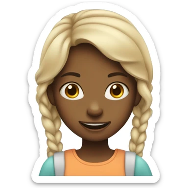 little girl with braces and an attitude  sticker