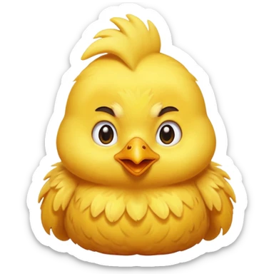 Little chicken is waking up his grandmother sticker