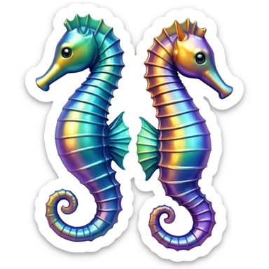 Create a seahorse emoji sticker