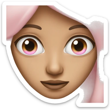 light pink eyes  sticker