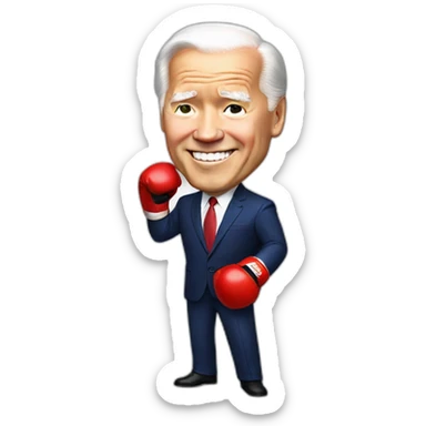 President Xi boxing Joe Biden sticker