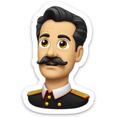 stalin hating spanish flamenco sticker