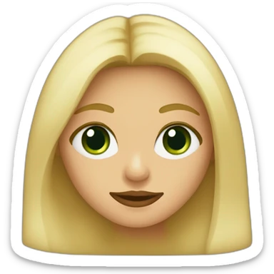 Buza y montañera mujer rubia con los ojos verdes sticker