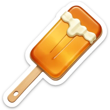 maple taffy on a popsicle stick sticker