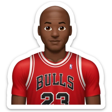 Michael Jordan number 23 Chicago Bulls sticker