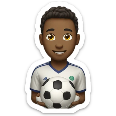 soccer boy with passion sticker