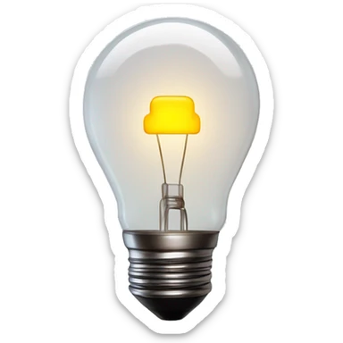 IA chatbot lightbulb sticker