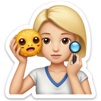 dermatoscópio olhando pele sticker