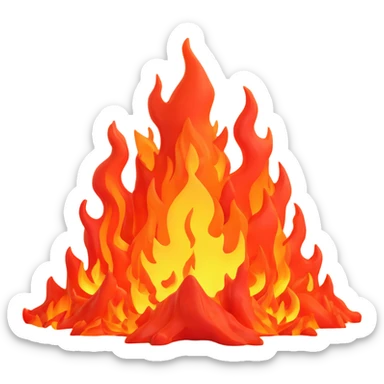 fiery underworld sticker