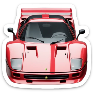 Ferrari F40 sticker