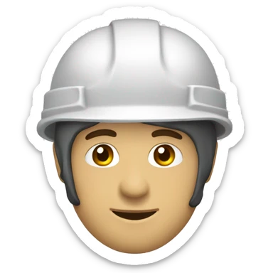 ingeniero con casco blanco  sticker