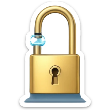 a cloud with a glowing padlock sticker