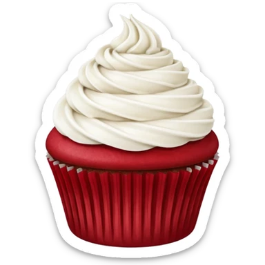 Red velvet cupcake  sticker