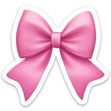 Pink bow  sticker